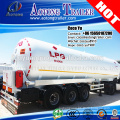 China Q345R 58300 liter LPG Tanker trailer , lpg storage bullet for sale